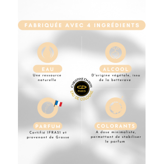 Eau de Cologne Hespéridé - Floral - Musqué - Eau de Cologne 250ml